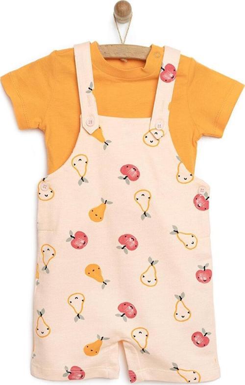 HelloBaby Yenidoğan Şort Salopet-Tshirt Unisex