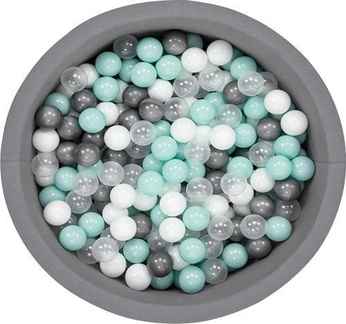 Bubble Pops Gri Top Havuzu - Gri/Beyaz/Seffaf/Mint Top