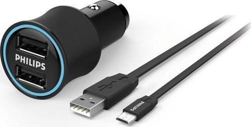 Dlp 2553V Araç İçi Şarj Cihazı & Micro Usb Kablo, Siyah