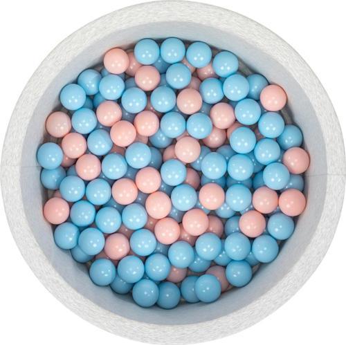 Bubble Pops Açık Gri Sünger Top Havuzu / Mavi, Mavi, Pembe Toplu