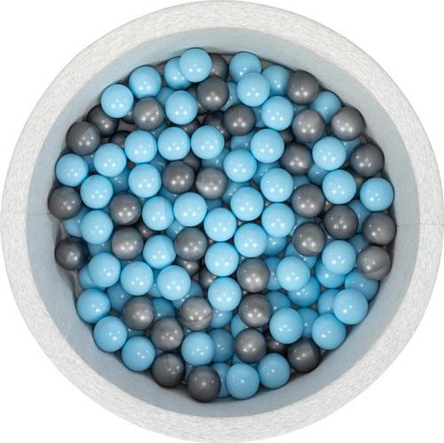 Bubble Pops Açık Gri Sünger Top Havuzu / Mavi, Mavi, Gri Toplu