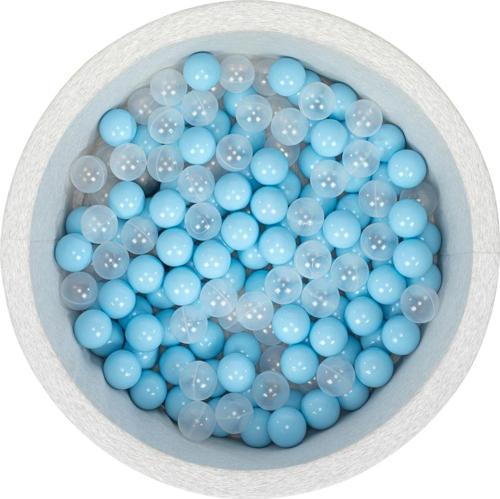Bubble Pops Açık Gri Sünger Top Havuzu /Mavi,Mavi,Şeffaf Toplu