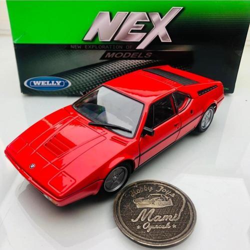 1978 Bmw M1 Red 1:24 Ölçek Welly Marka