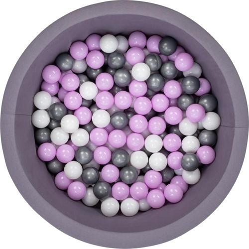 Bubble Pops Gri Top Havuzu -Gri/Lila/Beyaz Top