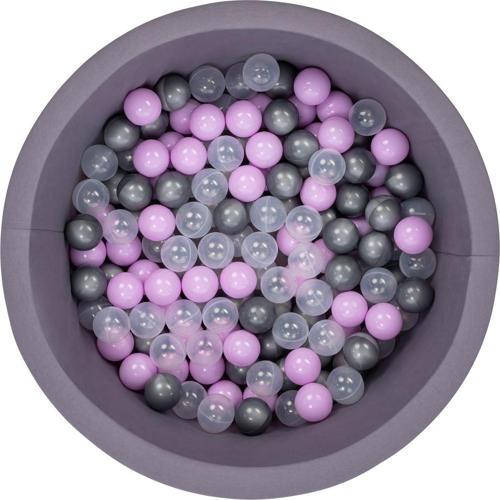 Bubble Pops Gri Top Havuzu -Gri/Lila/Şeffaf Top