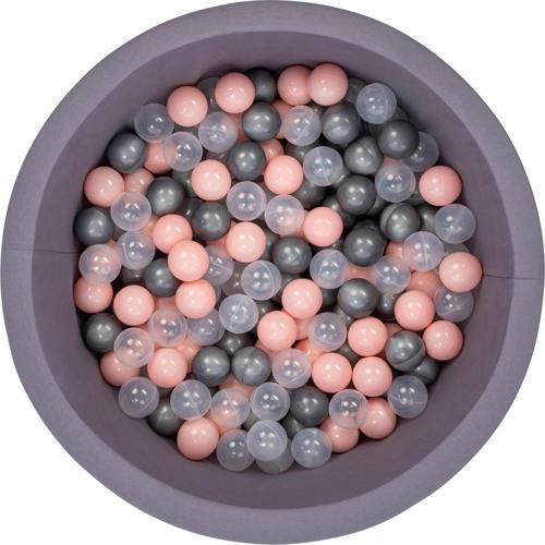 Bubble Pops Gri Top Havuzu -Gri/Pembe/Şeffaf Top