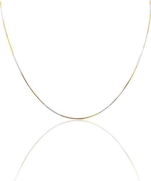 Gümüş renk akımı italyan yılan modeli zincir 