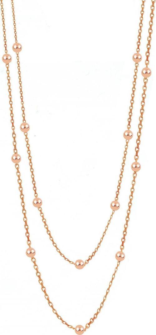 Gümüş rose 100 cm top top zincir 