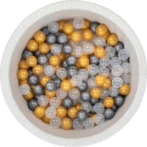 Bubble Pops Sünger Top Havuzu / Gri, Şeffaf, Gold Toplu