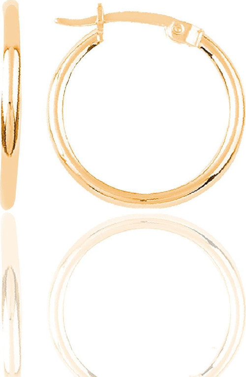 Gümüş rose 26 mm Şarnel Halka Küpe