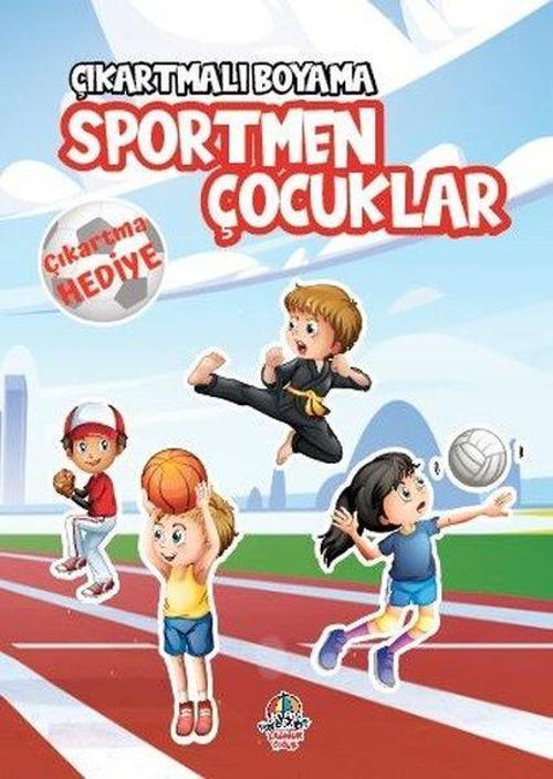 Sportmen Çocuklar - Çıkartmalı Boyama