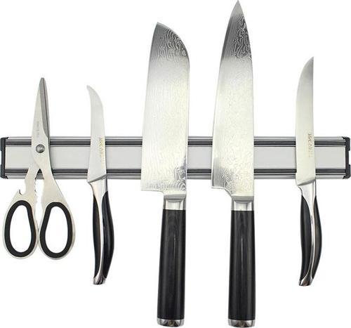 Mutfak Duvarına Monte Mıknatıslı Bıçak Tutucu Stand - 36 cm - Paslanmaz Çelik