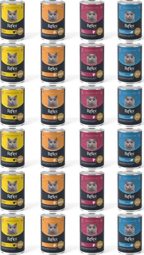 Plus Karışık Kedi Konservesi 400 Gr X 24 Adet