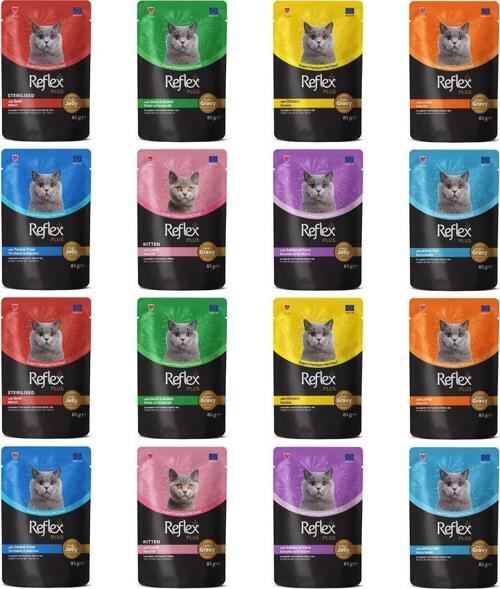Plus Karışık Pouch Kedi Maması 85 Gr X 16 Adet
