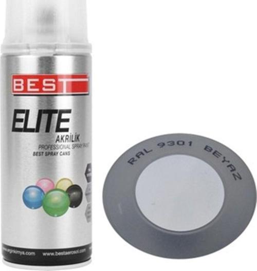 Akrilik Elite 9301 Beyaz Eşya Beyazı Sprey Boya 400 Ml