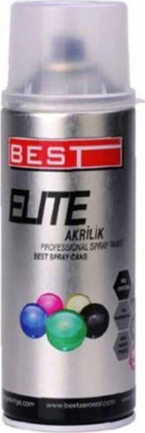 Elite Akrilik Hızlı Kuruyan Profesyonel Sprey Boya 400 Ml-Derin Siyah 9005