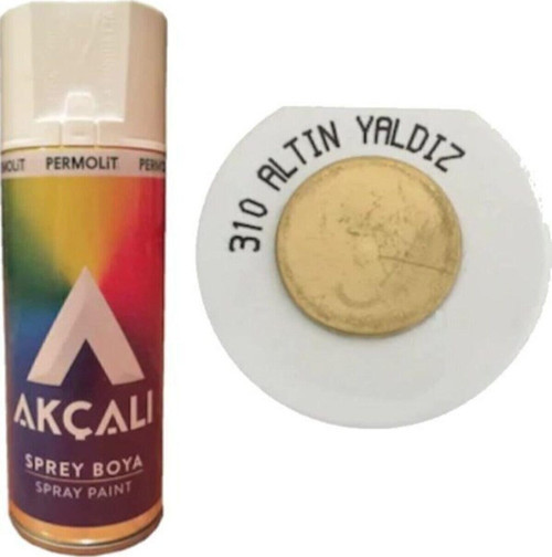 Akçalı Altın Yaldız Gold Sprey Boya 400 Mlye