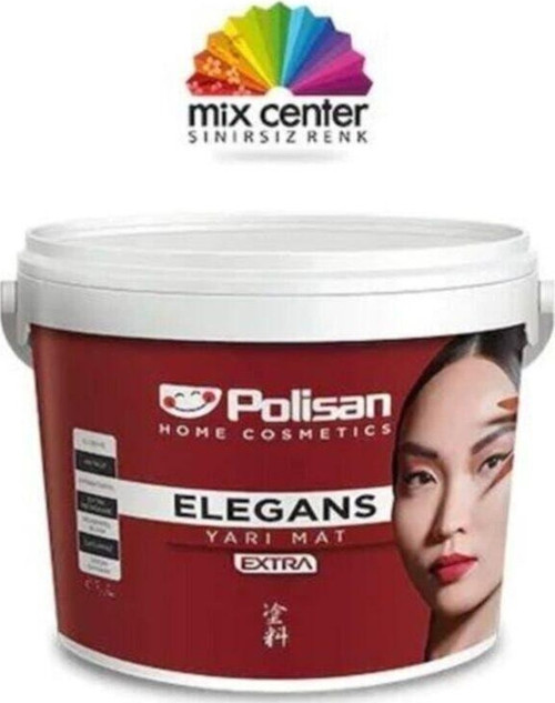 Elegans Extra Yarı Mat Antibakteriyel Iç Cephe Boyası 3,5 Kg Marjinal Gri