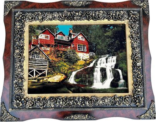 Doğanın Kalbindeki Yuva Adlı İran Tebriz Halı Tablo 100x81cm - Duvar Halı Kilim Tablo
