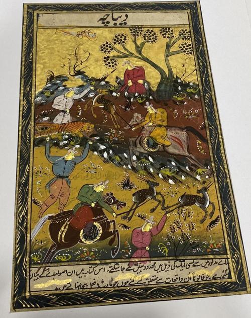 İnsanların Doğaya Müdahalesi Adlı El Yapımı Minyatür Resim 28x18 cm