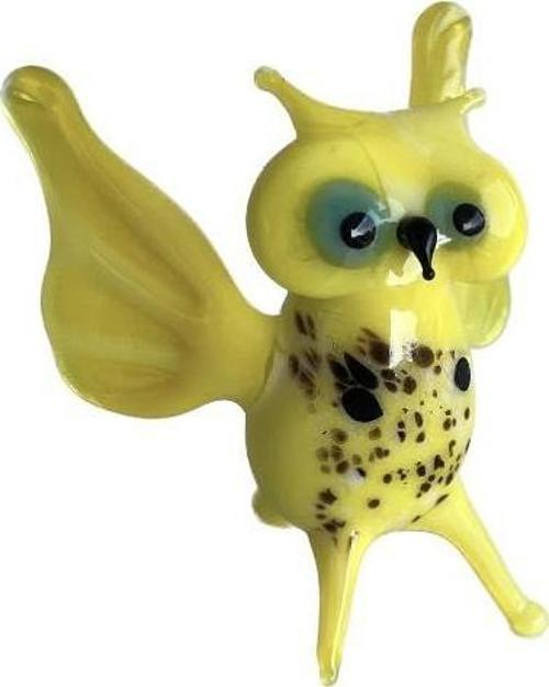 El Yapımı Murano Cam Baykuş Biblo A81-02