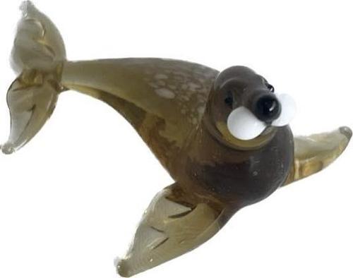El Yapımı Murano Cam Fok Balığı Biblo A82-03