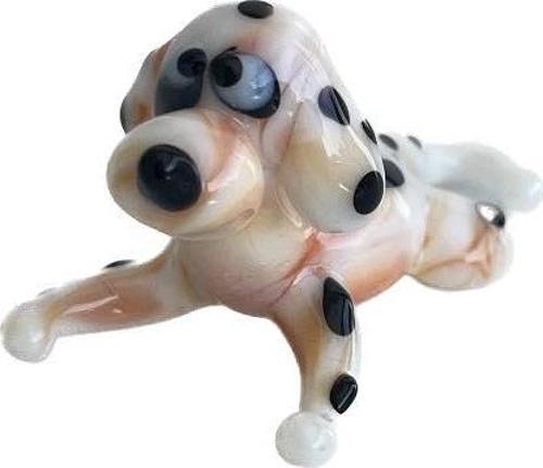 El Yapımı Murano Cam Köpek Biblo A68-01