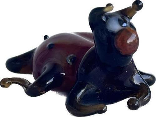 El Yapımı Murano Cam Örümcek Biblo A42-02