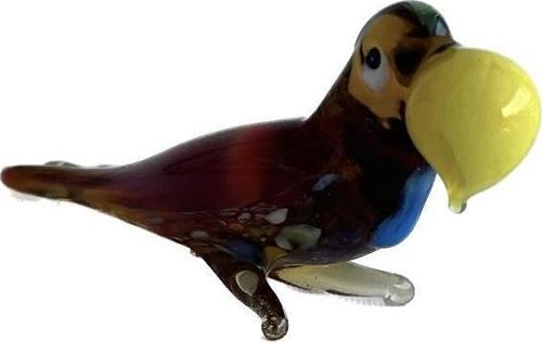 El Yapımı Murano Cam Papağan Biblo A24-01