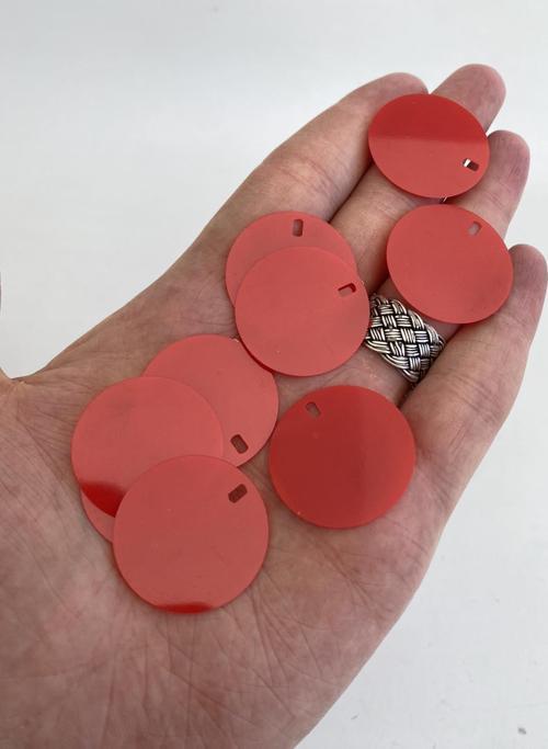 Yuvarlak Elbise Pvc Payet Pul Kırmızı 30mm 650 Gram