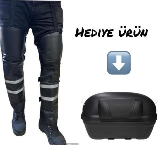 Diz & Bacak Koruma Deri Reflektörlü Yağmur & Rüzgar & Soğuğa Karşı