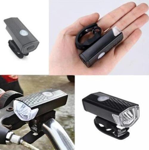 Rechargeable Bisiklet Ön Işığı Için Şarj Edilebilir Ön Far 300 Lümen Su Geçirmez