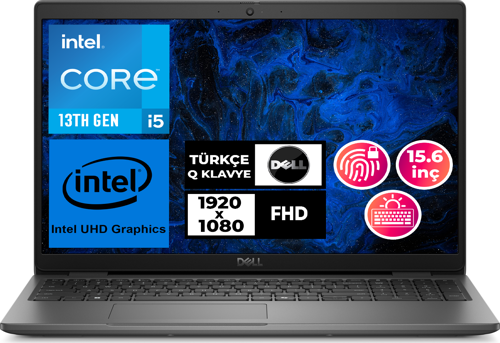 Latitude 3550 i5-1335U 8GB 512GB SSD 15.6" FHD Ubuntu Taşınabilir Bilgisayar N006L355015U