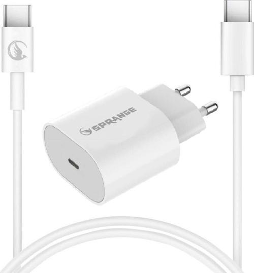 P-T18 25W USB-C PD Şarj Adaptörü Type-C – Type-C Data & Şarj Kablo