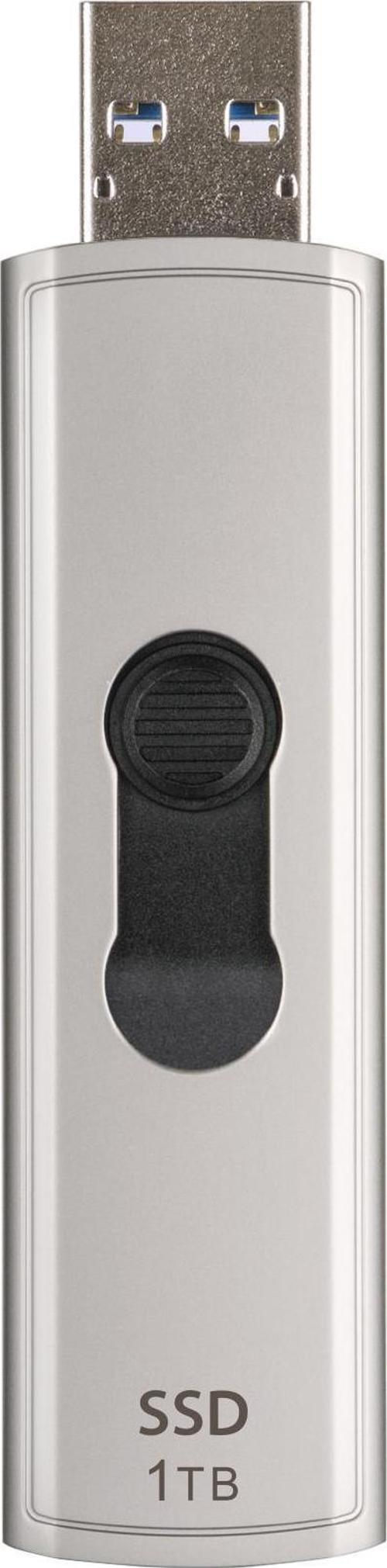 TS1TESD320A 1TB USB 10Gbps 1050/950MB/s Gizlenebilir Başlıklı Taşınabilir Metal Kasa SSD