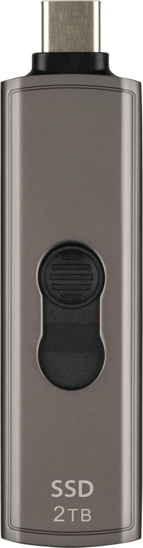 TS2TESD330C 2TB Type-C 10Gbps Gizlenebilir Başlıklı Taşınabilir Metal Kasa SSD