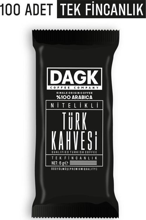 Türk Kahvesi Nitelikli Tek Fincanlık 6 G X 100 Adet