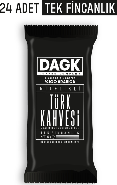 Türk Kahvesi Nitelikli Tek Fincanlık 6 g x 24 Adet