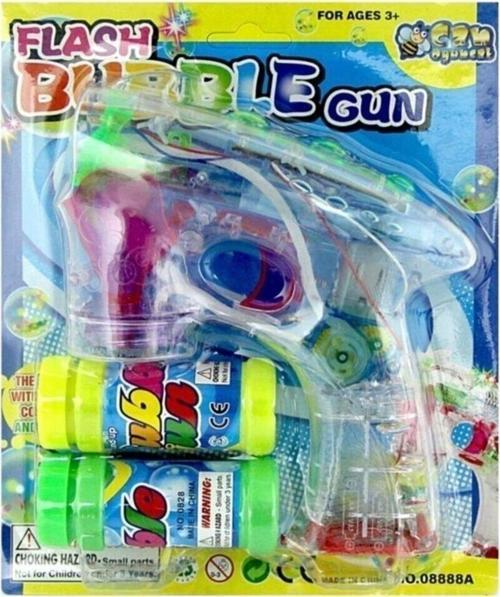 Flash Bubble Gun Pilli Sesli Işıklı Müzikli Köpük Atan Tabanca