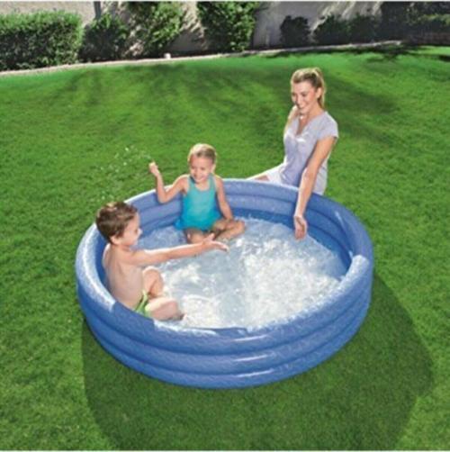 3 Halkalı Çocuk Havuzu 102 Cm*25 Cm / Kırmızı Ve Yeşil