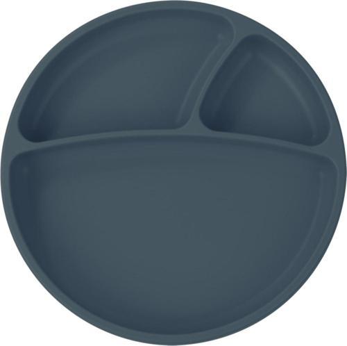 Porsiyon Vakum Tabanlı Silikon Tabak Deep Blue