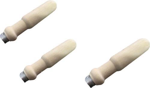 Eğe Sapı Ağaç Metal Bilezikli Büyük Boy 3 Adet 127 mm X 27 mm
