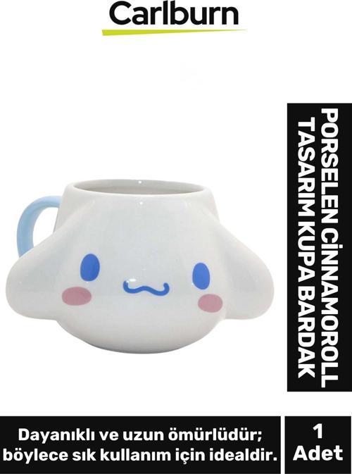 Özel Tasarım Dekoratif Şık Hediyelik Porselen Cinnamoroll Tasarım Kupa Bardak 9*13 Cm