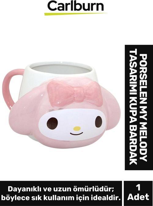 Özel Tasarım Dekoratif Şık Hediyelik Sevgili Arkadaş Porselen My Melody Tasarımı Kupa Bardak 9*13 Cm