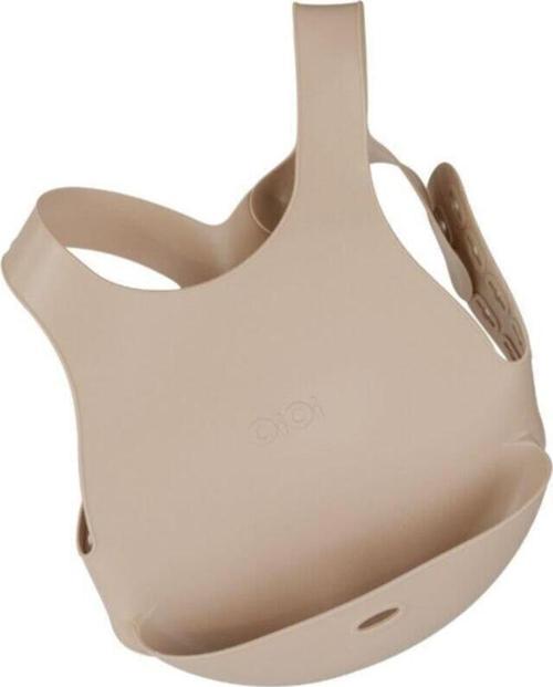 Bubble Beige Silikon Mama Önlüğü