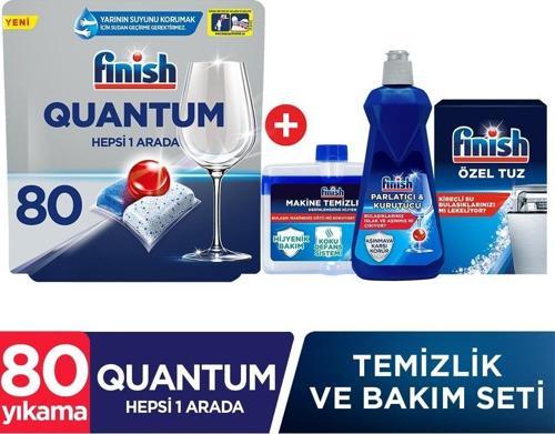 Quantum Bulaşık Makinesi Tableti 80 li + Bakım Seti