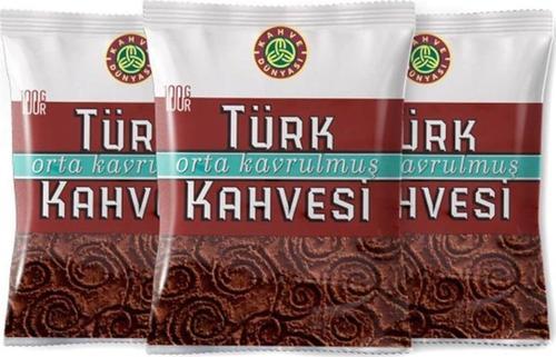 Orta Kavrulmuş Türk Kahvesi 100 gr x 3 Adet