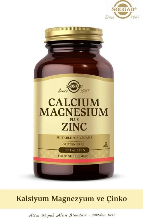 Calcium Magnesium Plus Zinc 100 Tablet(Kalsiyum Magnesyum Magnezyum Plas Zink)
