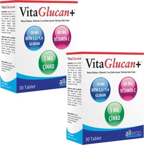 2 Adet Vitaglucan+ 30 Tablet |