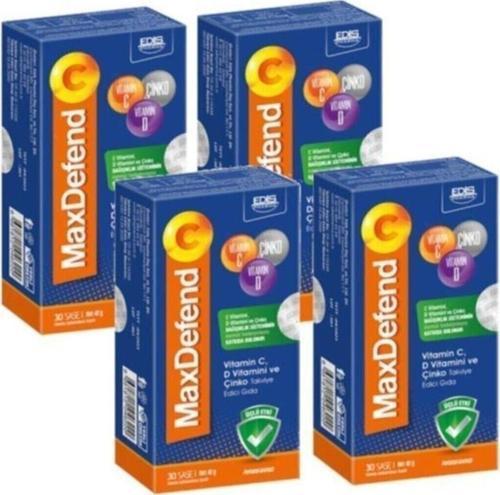 Maxdefend Vitamin C Vitamin D Çinko 30 Şase 4'Lü Paket